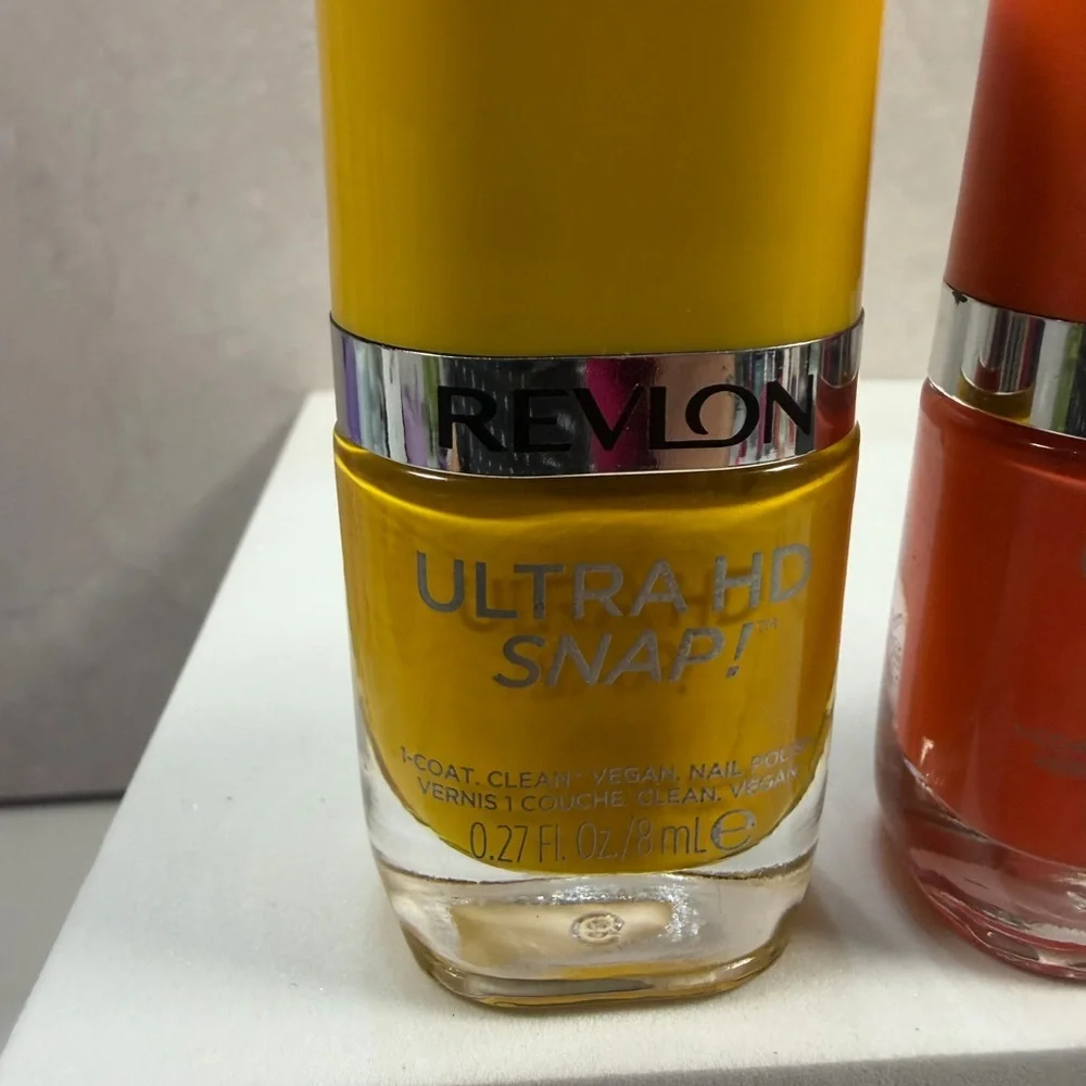 💙3/$20 Revlon Ultra HD Snap! Nail Polish Trio - Yellow, Orange, Burgundy